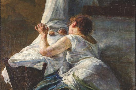 Gian Maria Rastellini, Maternità, La culla, 1892 circa olio su tela, collezione privata, courtesy Archivio Rastellini_Crediti fotografici Bruno Bani